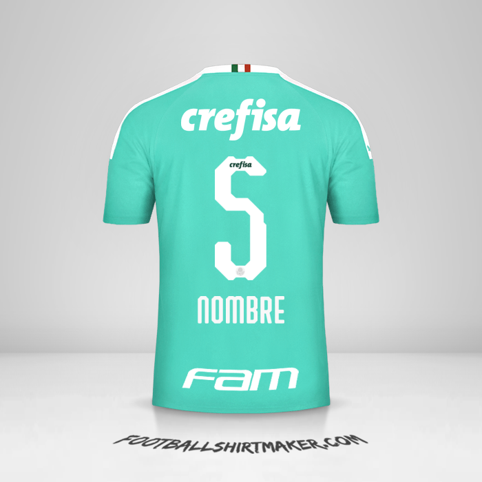 Jersey Palmeiras 2019 Tercera -  nombre - 5