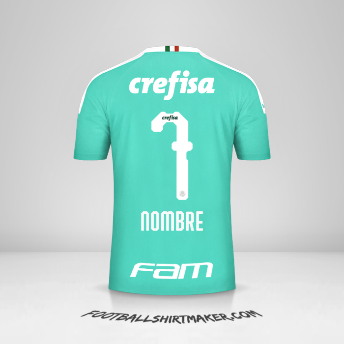 Camiseta Palmeiras 2019 Tercera -  nombre - 7