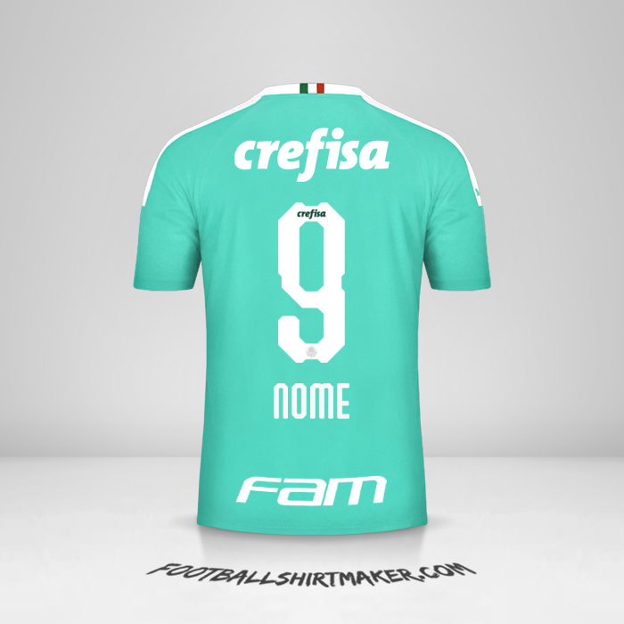 Camisola Palmeiras 2019 Terceira -  nome - 9