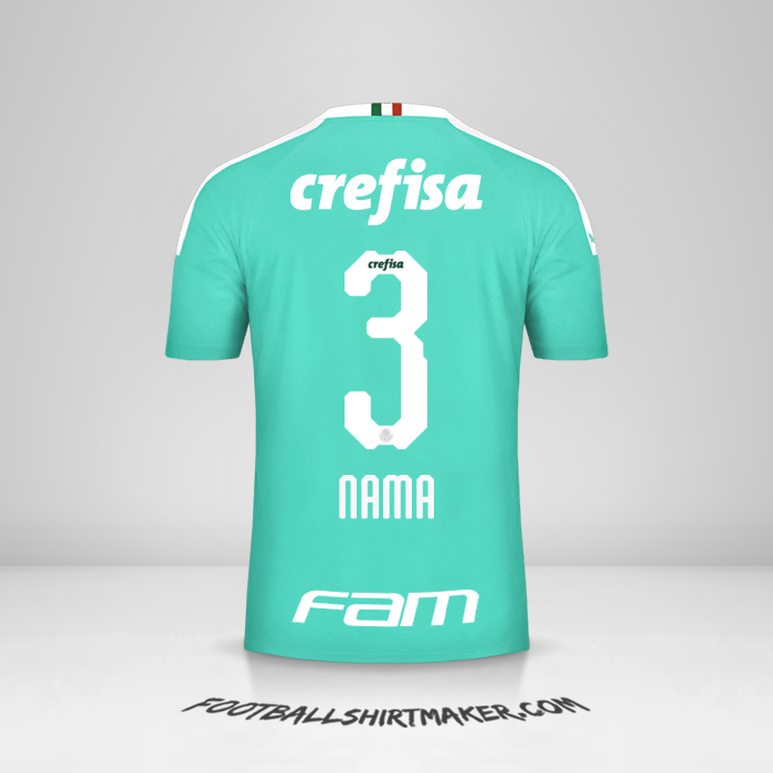 Jersey Palmeiras 2019 Ketiga -  nama - 3
