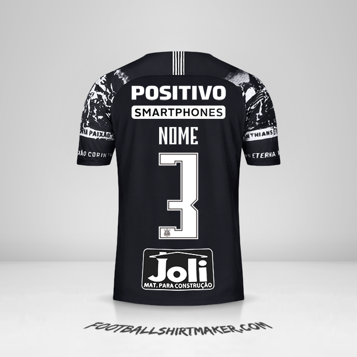 Camisa Corinthians 2019/20 Terceira -  nome - 3