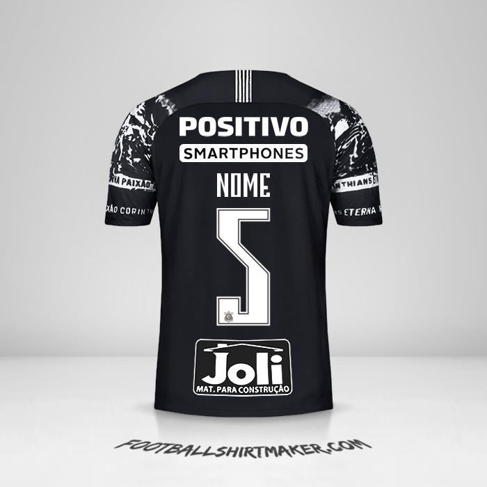 Camisa Corinthians 2019/20 Terceira -  nome - 5
