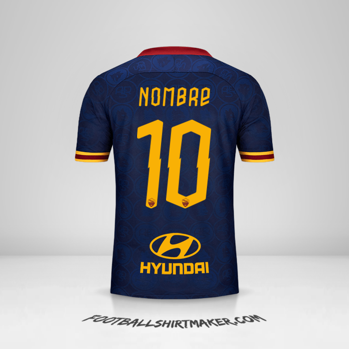 Camiseta AS Roma 2019/20 Tercera -  nombre - 10