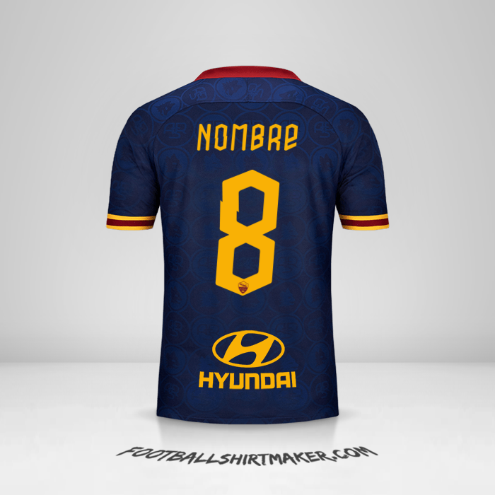 Camiseta AS Roma 2019/20 Tercera -  nombre - 8