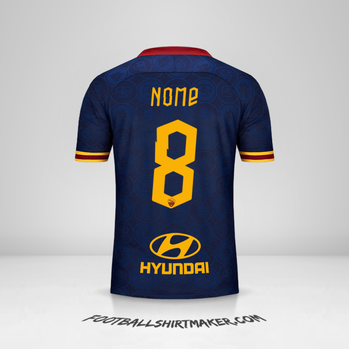 Camisa AS Roma 2019/20 Terceira -  nome - 8