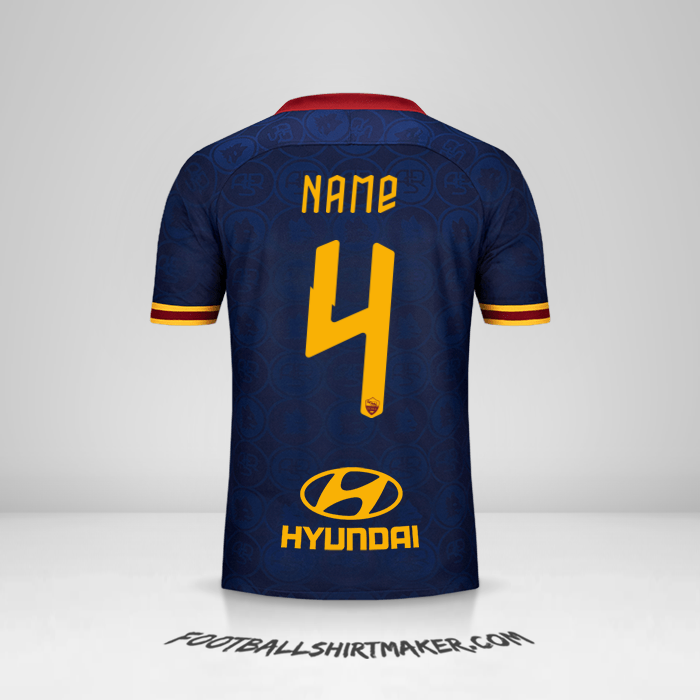 Jersey AS Roma 2019/20 Third -  name - 4