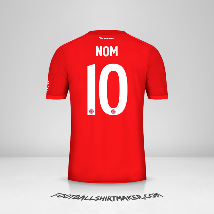 Maillot FC Bayern Munchen Cup 2019/20 -  nom - 10