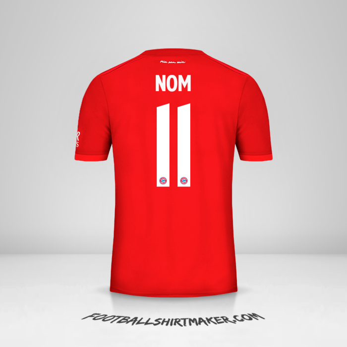 Maillot FC Bayern Munchen Cup 2019/20 -  nom - 11