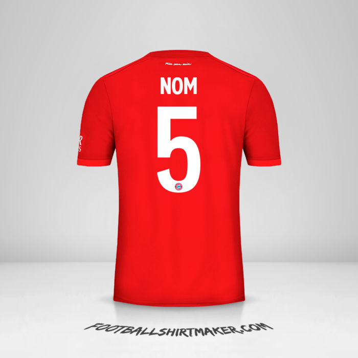 Maillot FC Bayern Munchen Cup 2019/20 -  nom - 5