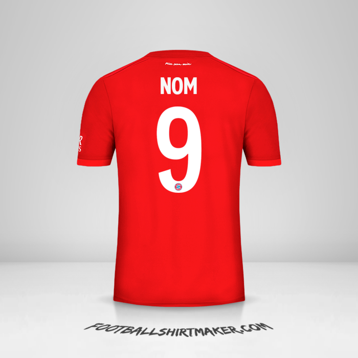 Maillot FC Bayern Munchen Cup 2019/20 -  nom - 9