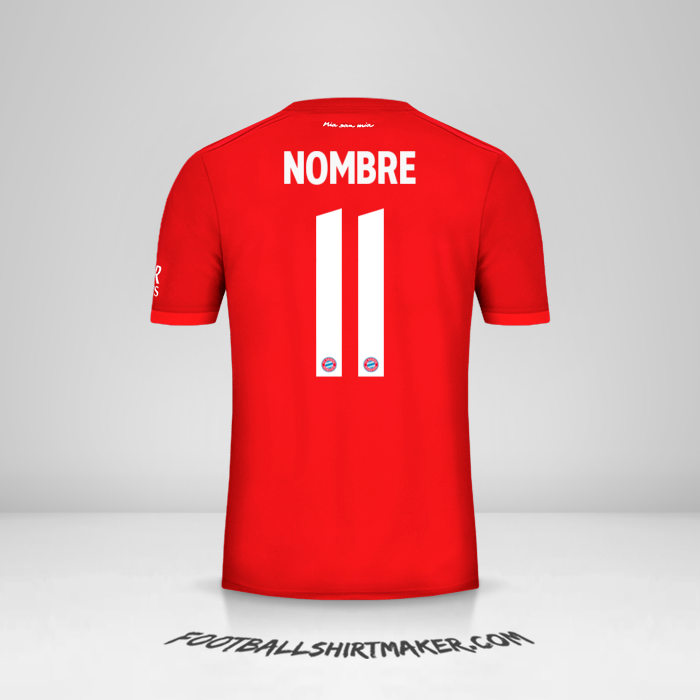 Camiseta FC Bayern Munchen Cup 2019/20 -  nombre - 11
