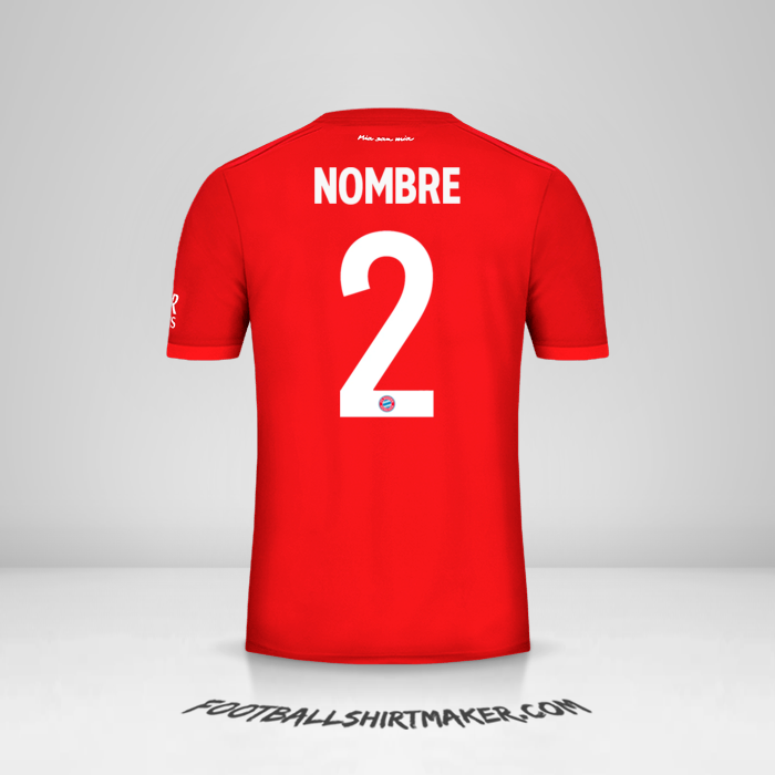 Camiseta FC Bayern Munchen Cup 2019/20 -  nombre - 2