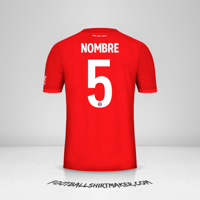 Jersey FC Bayern Munchen Cup 2019/20 -  nombre - 5