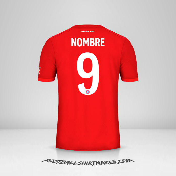 Jersey FC Bayern Munchen Cup 2019/20 -  nombre - 9