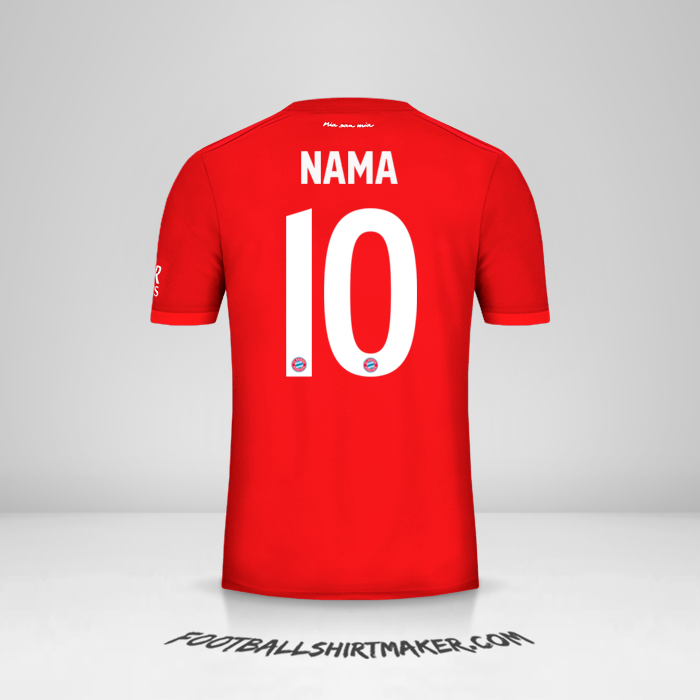 Jersey FC Bayern Munchen Cup 2019/20 -  nama - 10
