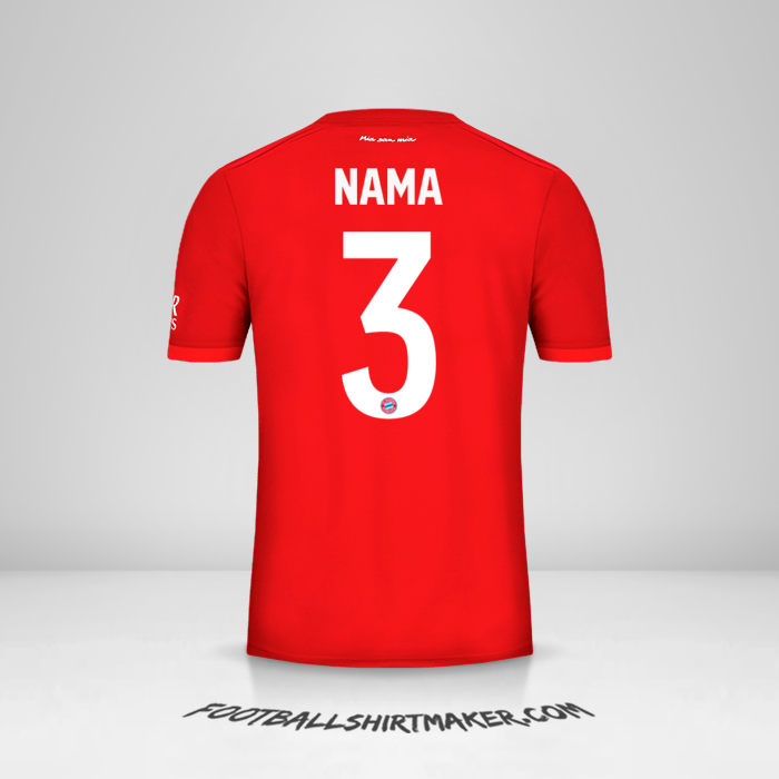 Jersey FC Bayern Munchen Cup 2019/20 -  nama - 3