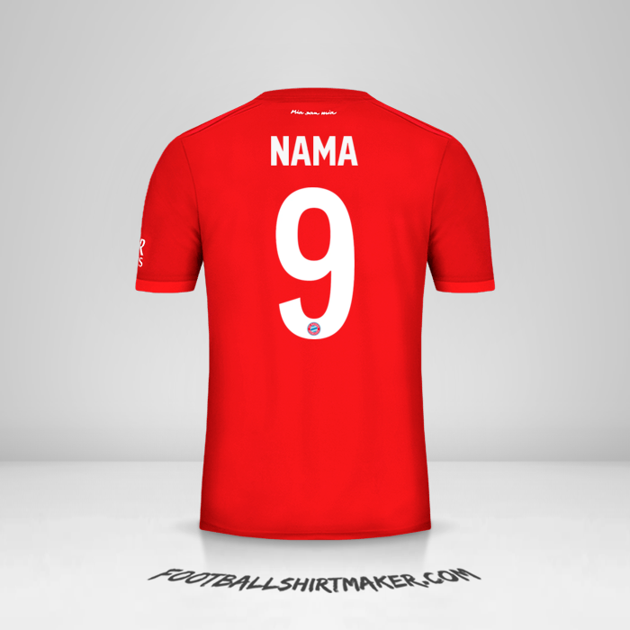 Jersey FC Bayern Munchen Cup 2019/20 -  nama - 9