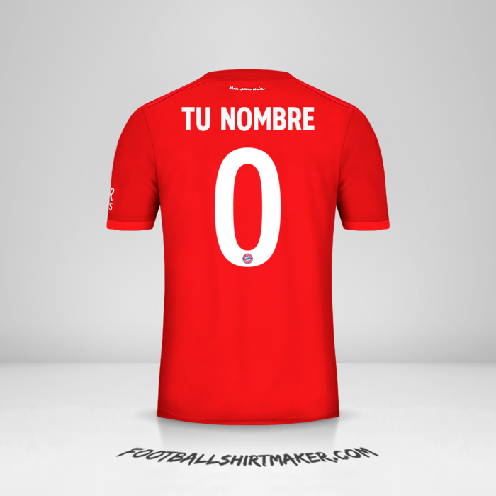 Jersey FC Bayern Munchen Cup 2019/20 -  tu nombre - 0