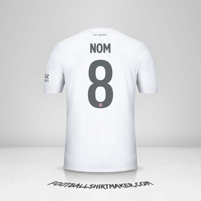 Maillot FC Bayern Munchen Cup 2019/20 Extérieur -  nom - 8