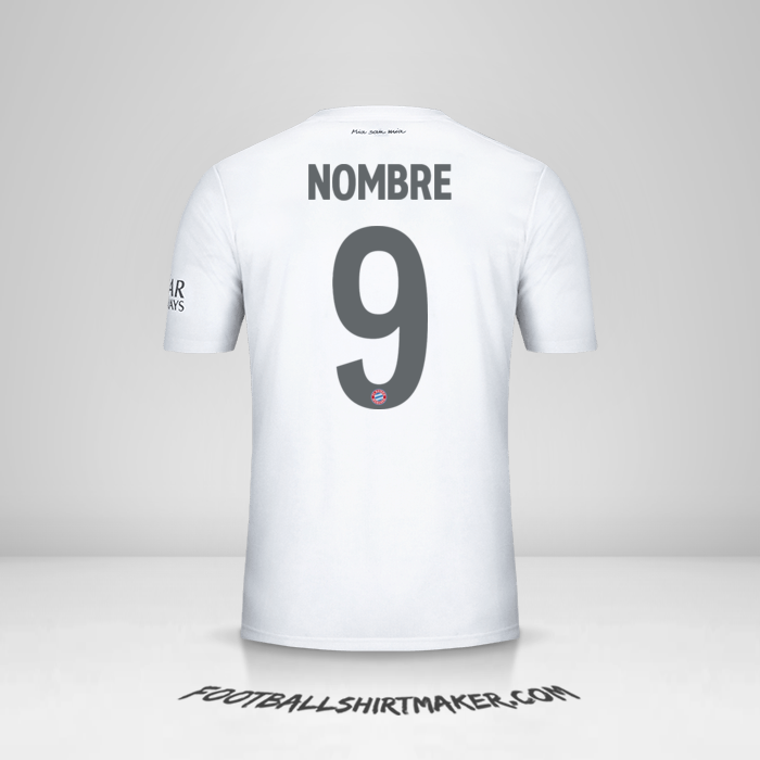 Camiseta FC Bayern Munchen Cup 2019/20 Visita -  nombre - 9