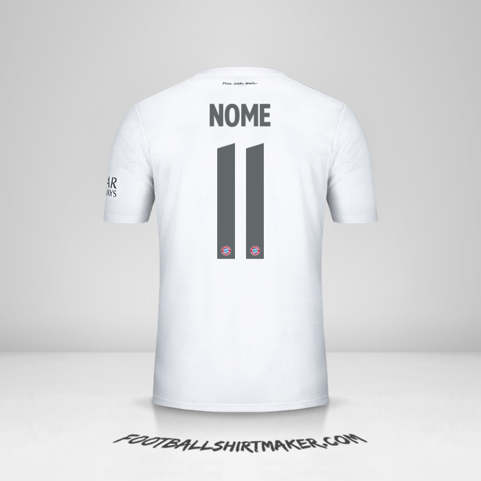 Camisa FC Bayern Munchen Cup 2019/20 Alternativa -  nome - 11