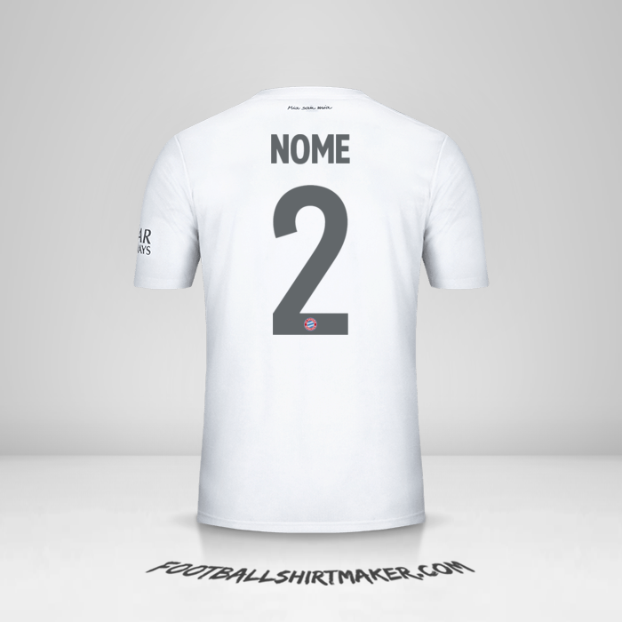 Maglia FC Bayern Munchen Cup 2019/20 Seconda -  nome - 2