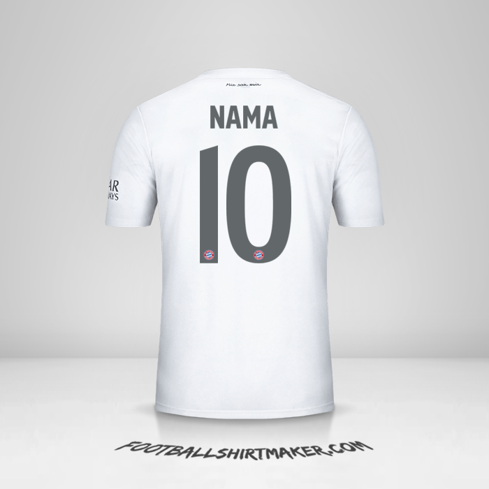 Jersey FC Bayern Munchen Cup 2019/20 Alternatif -  nama - 10