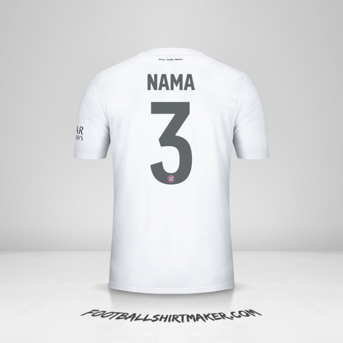 Jersey FC Bayern Munchen Cup 2019/20 Alternatif -  nama - 3