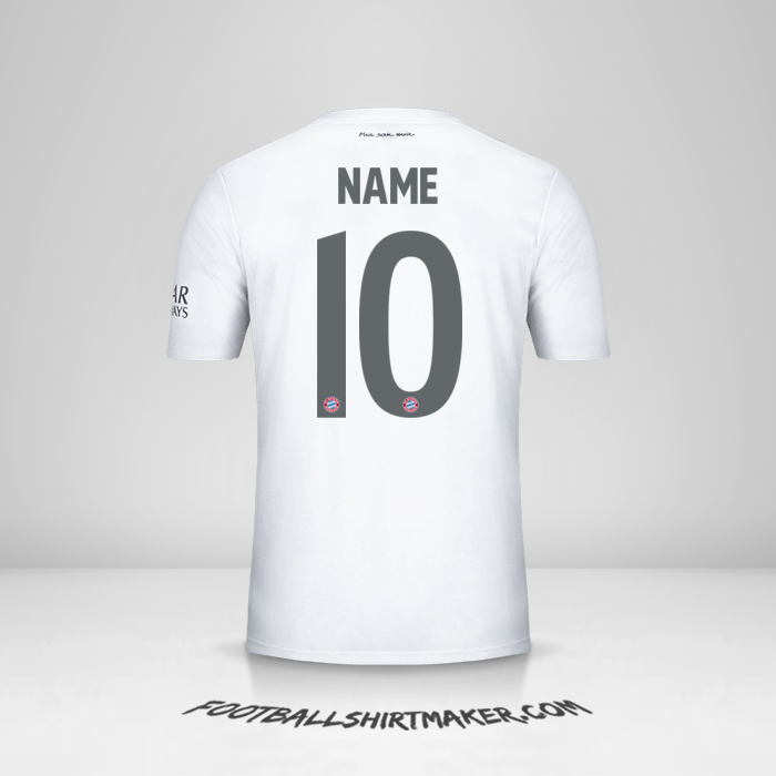 Jersey FC Bayern Munchen Cup 2019/20 Away -  name - 10