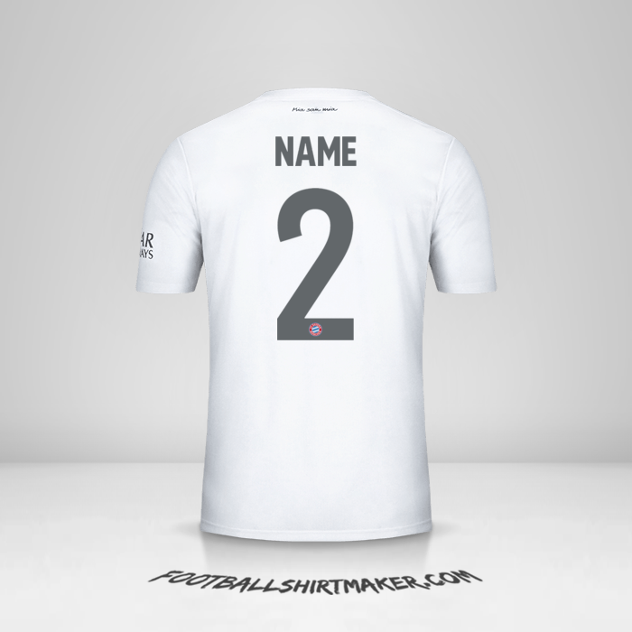 Trikot FC Bayern Munchen Cup 2019/20 Auswärts -  name - 2