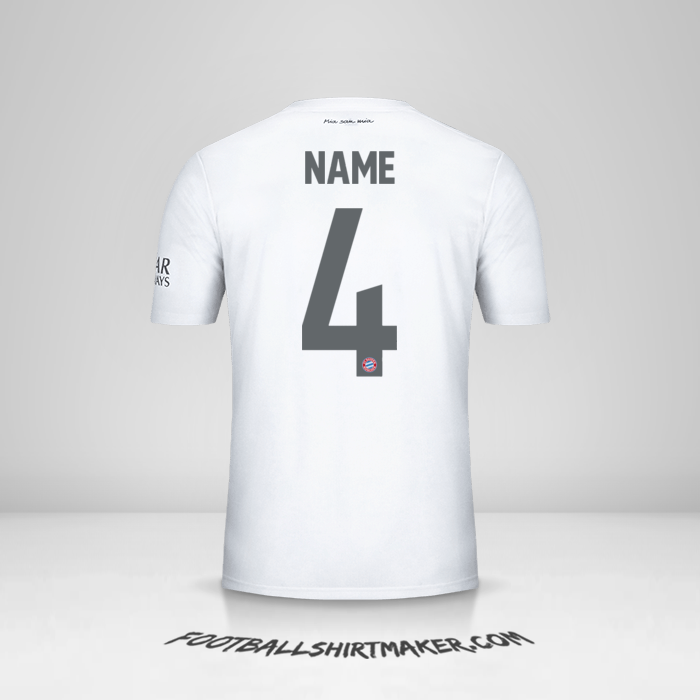 Trikot FC Bayern Munchen Cup 2019/20 Auswärts -  name - 4