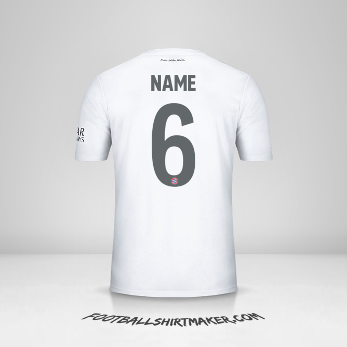 Trikot FC Bayern Munchen Cup 2019/20 Auswärts -  name - 6
