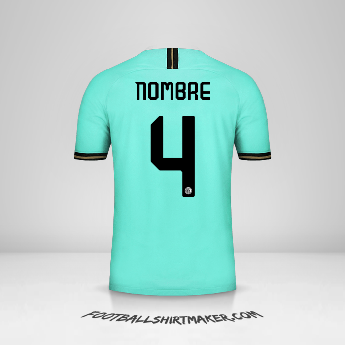 Jersey Inter Cup 2019/20 Visita -  nombre - 4