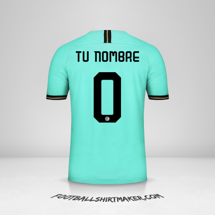 Jersey Inter 2019/20 Cup II -  tu nombre - 0