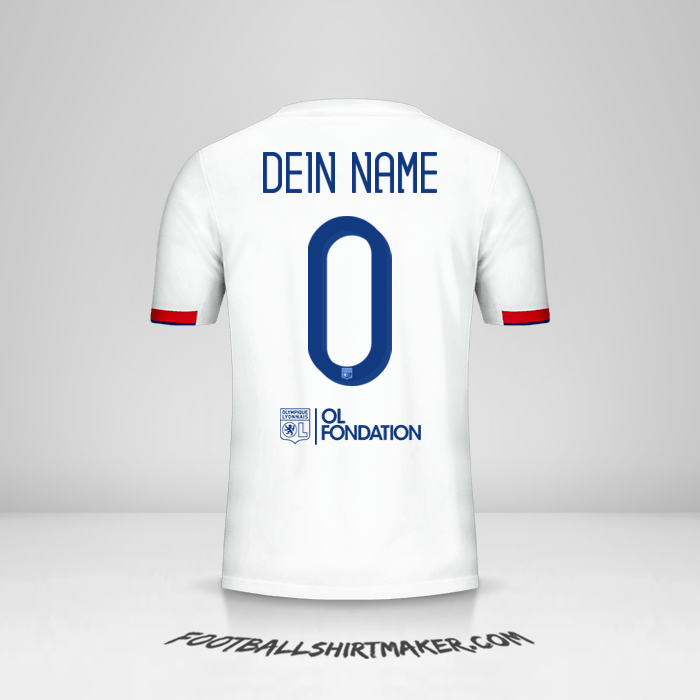 Trikot Olympique Lyon Cup 2019/20 -  dein name - 0