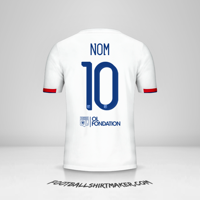 Maillot Olympique Lyon Cup 2019/20 -  nom - 10
