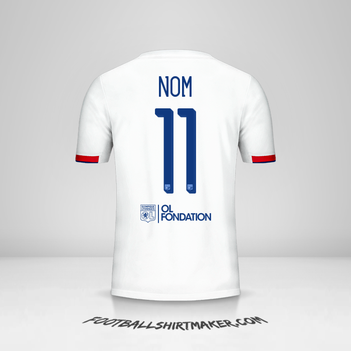 Maillot Olympique Lyon Cup 2019/20 -  nom - 11