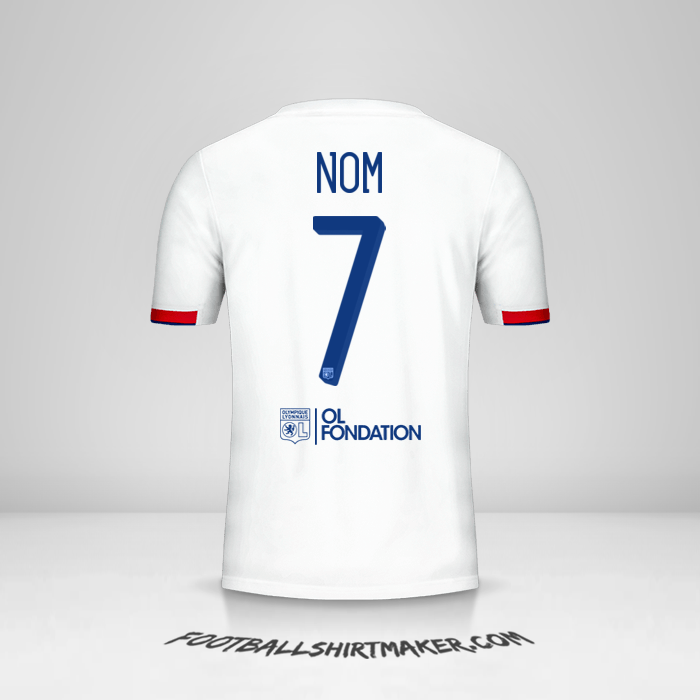 Maillot Olympique Lyon Cup 2019/20 -  nom - 7