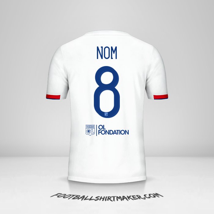 Maillot Olympique Lyon Cup 2019/20 -  nom - 8