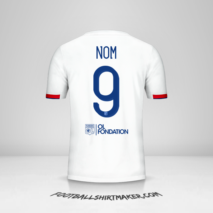 Maillot Olympique Lyon Cup 2019/20 -  nom - 9