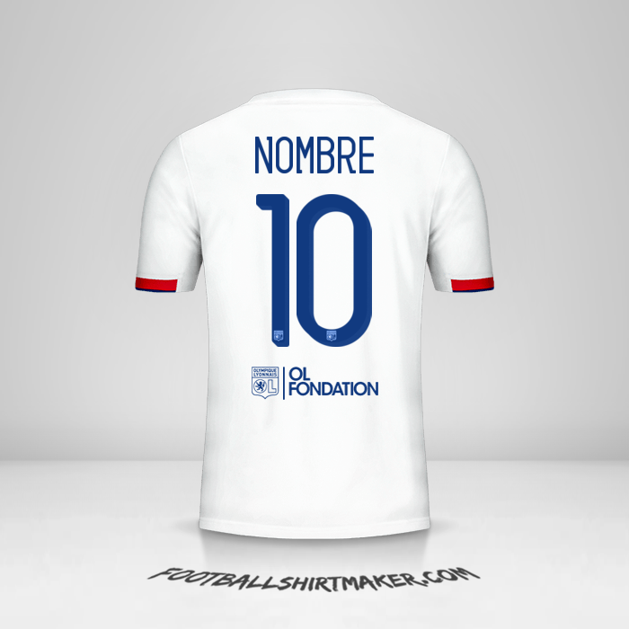 Camiseta Olympique Lyon Cup 2019/20 -  nombre - 10