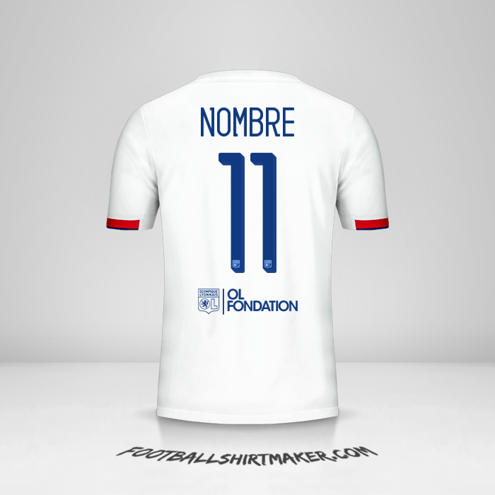 Jersey Olympique Lyon Cup 2019/20 -  nombre - 11