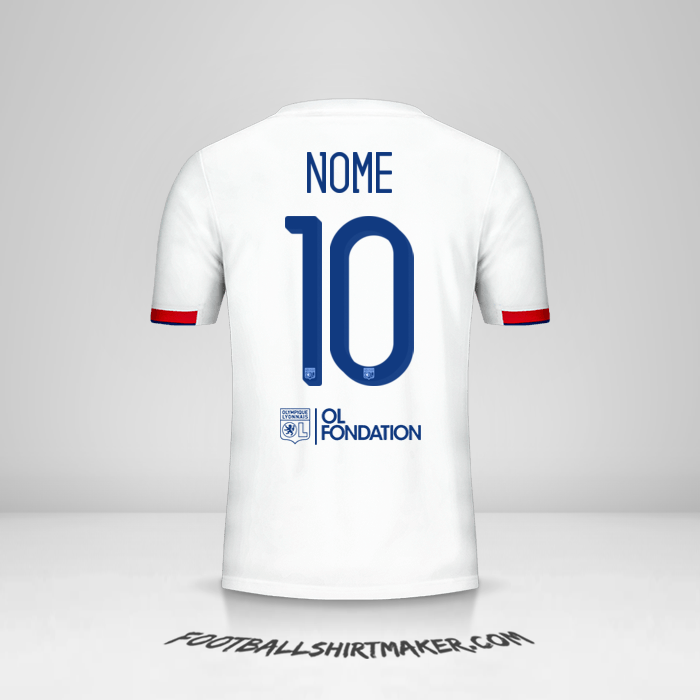 Camisola Olympique Lyon Cup 2019/20 -  nome - 10