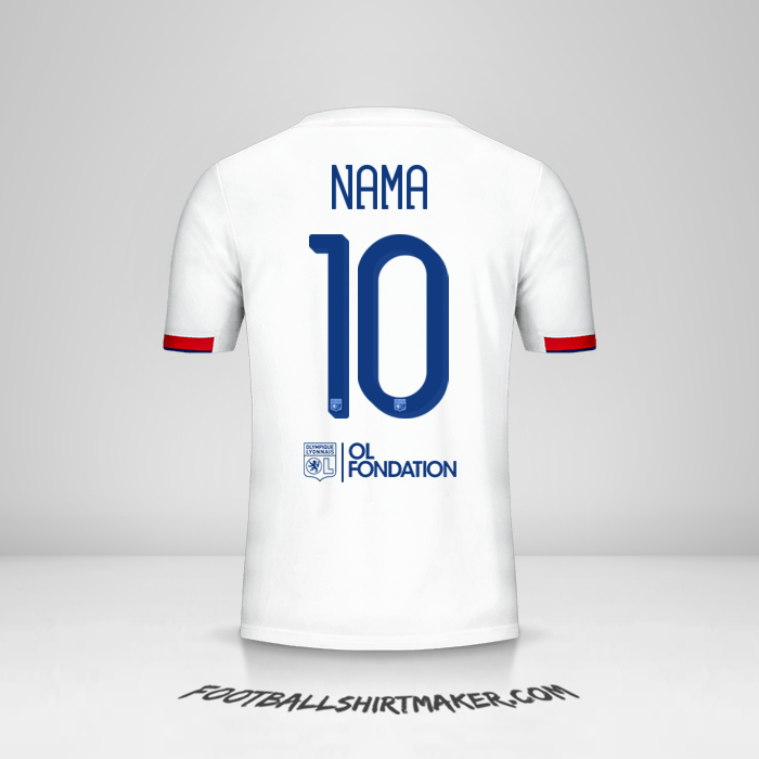 Jersey Olympique Lyon Cup 2019/20 -  nama - 10