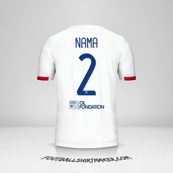 Jersey Olympique Lyon Cup 2019/20 -  nama - 2