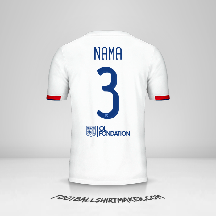 Jersey Olympique Lyon Cup 2019/20 -  nama - 3