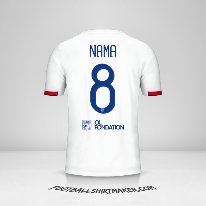 Jersey Olympique Lyon Cup 2019/20 -  nama - 8