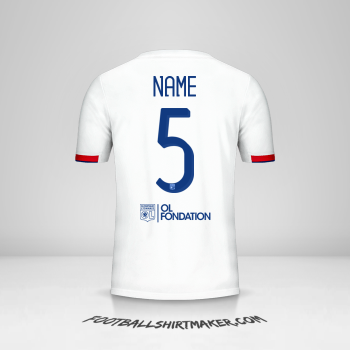 Shirt Olympique Lyon Cup 2019/20 -  name - 5
