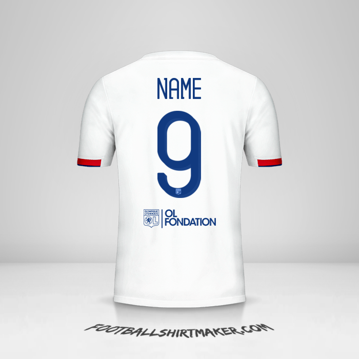 Jersey Olympique Lyon Cup 2019/20 -  name - 9