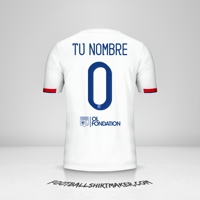 Camiseta Olympique Lyon Cup 2019/20 -  tu nombre - 0